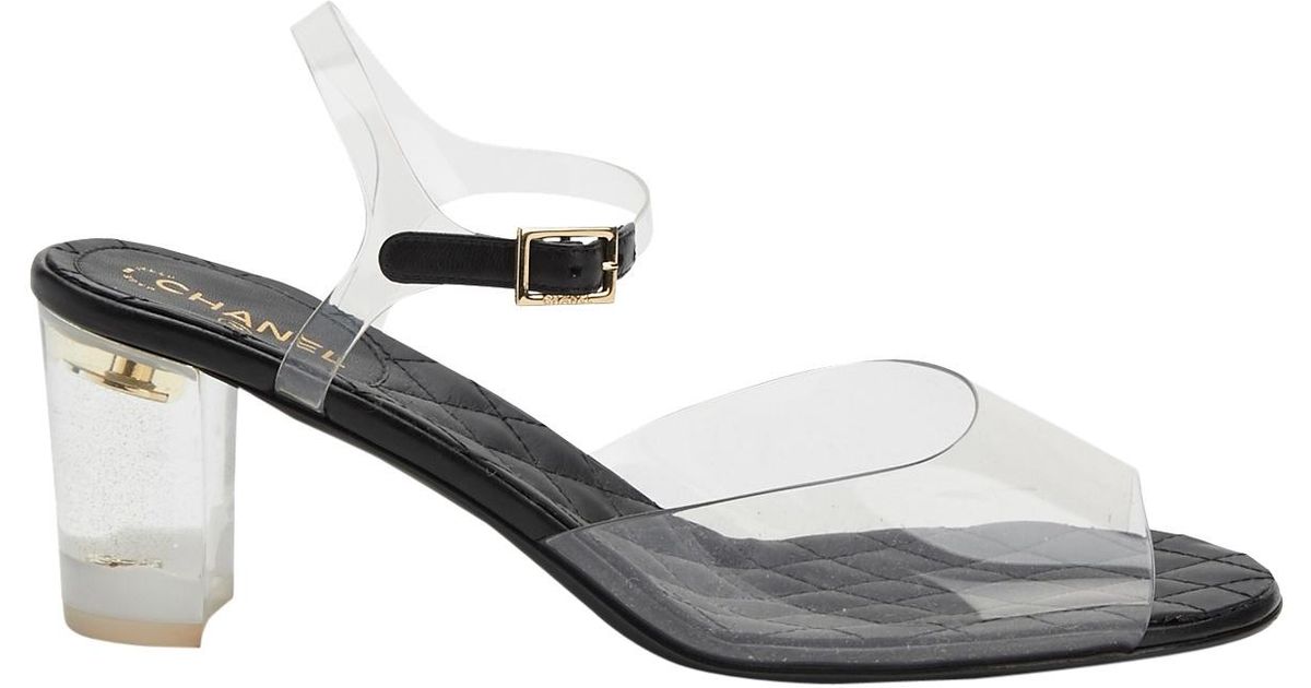 chanel plastic flip flops