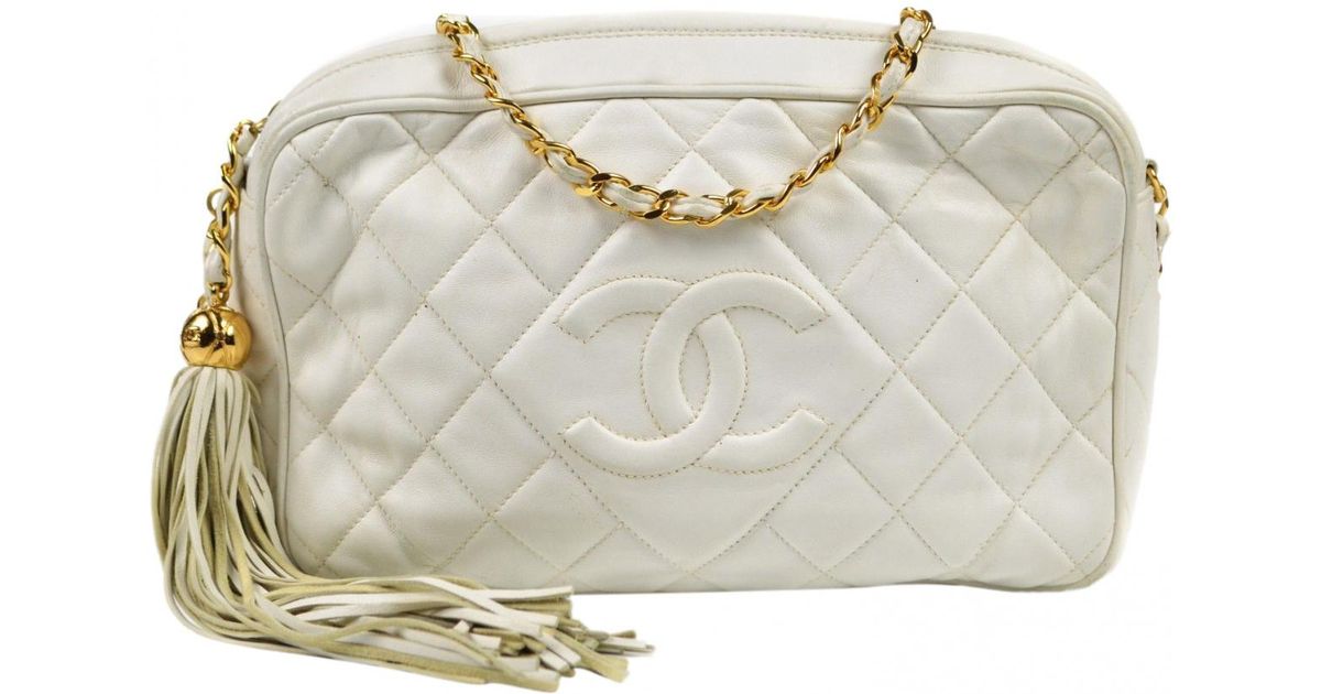 white chanel crossbody