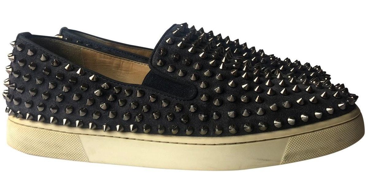 louboutin mesh flats