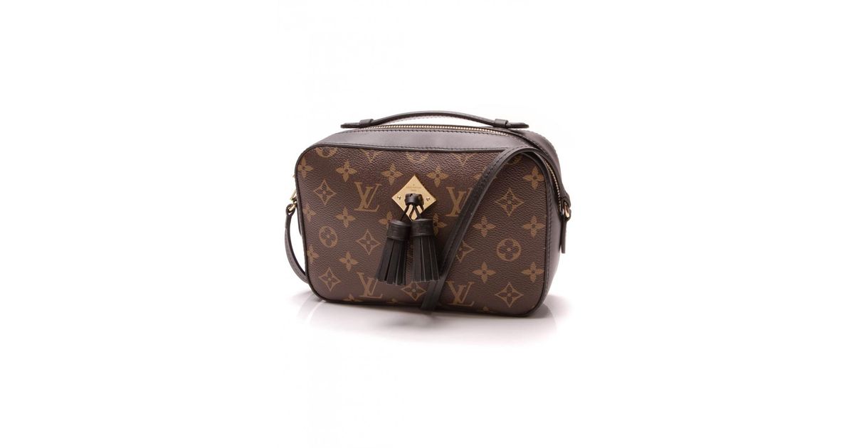 Louis Vuitton Saintonge Leather Handbag in Black - Lyst