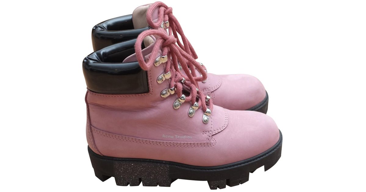 acne snow boots