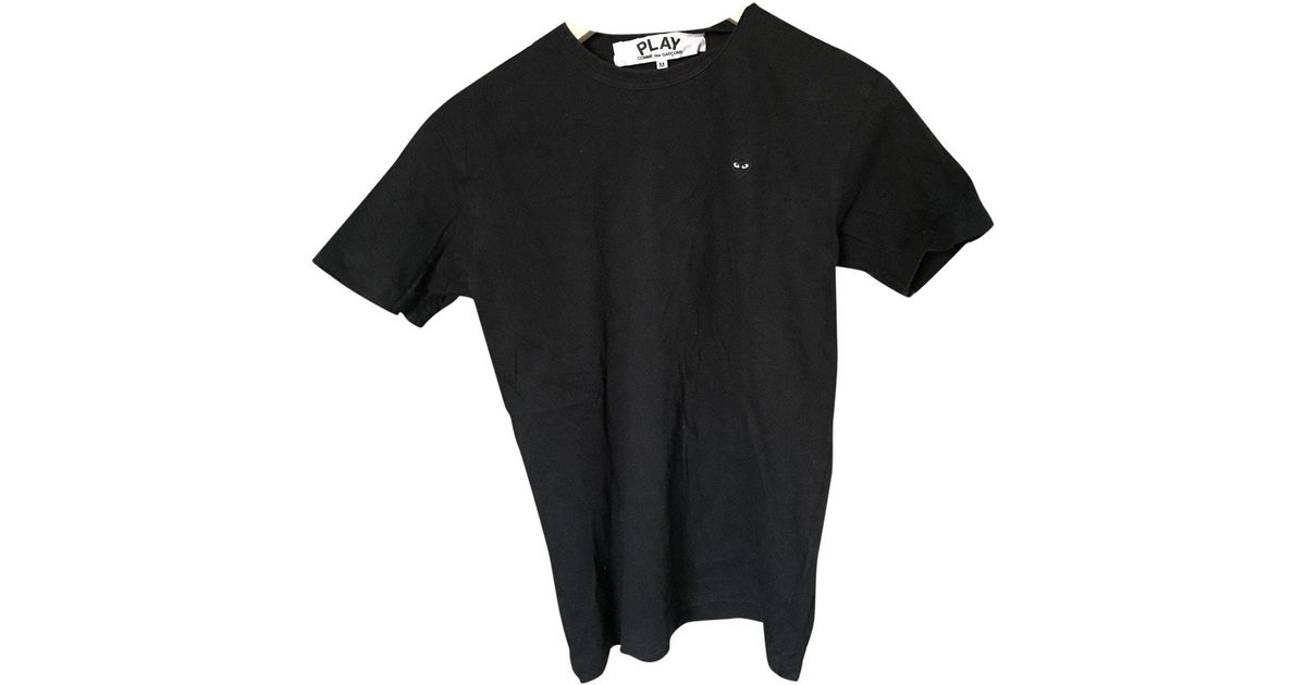 Comme des Garçons Black Cotton T-shirt for Men - Lyst