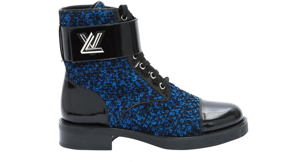 louis vuitton blue boots