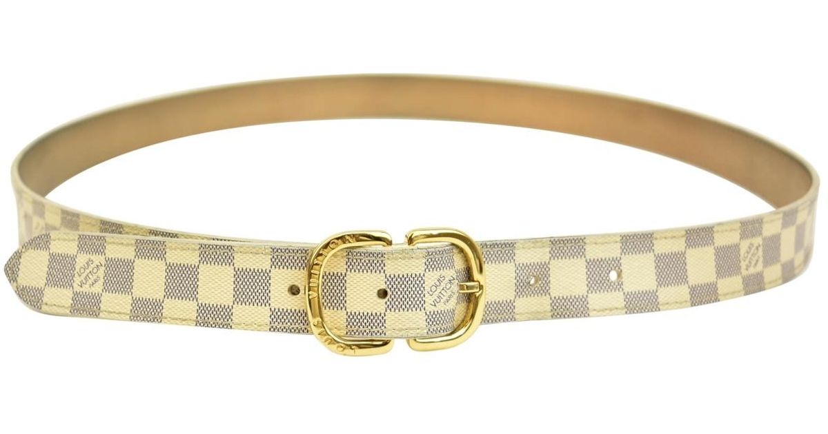 Louis Vuitton Pre-owned White Leather Belts in White - Lyst