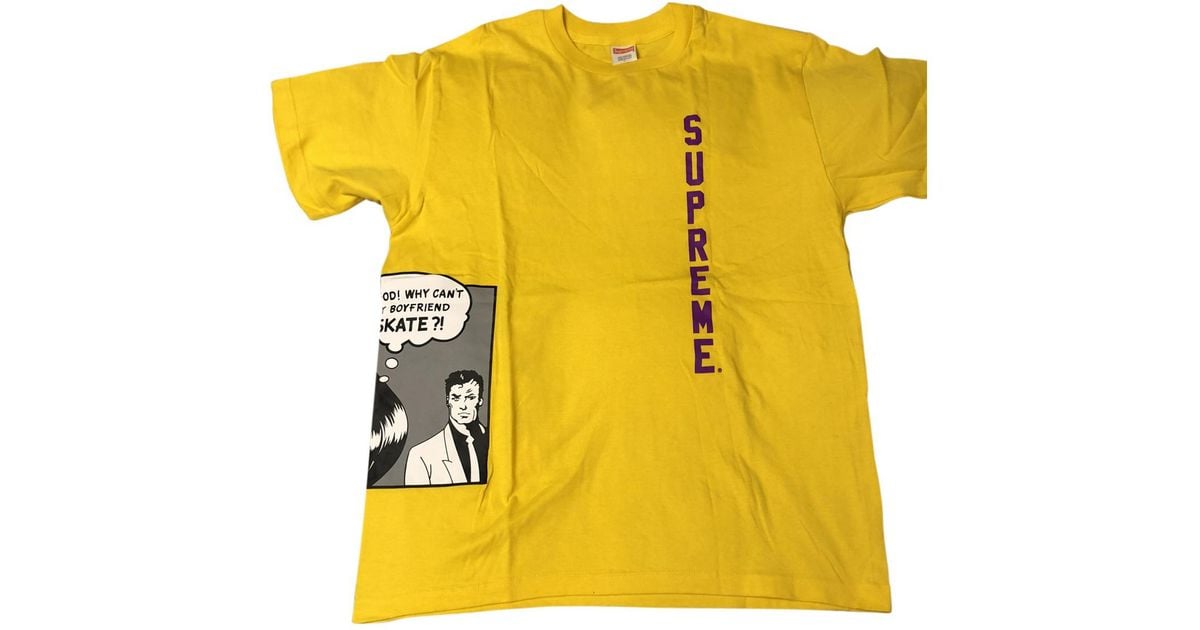 supreme shirt yellow