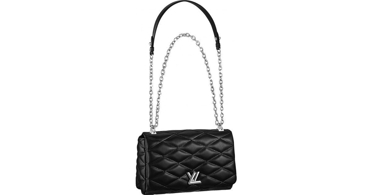 Louis Vuitton Twist Leather Crossbody Bag in Black - Lyst