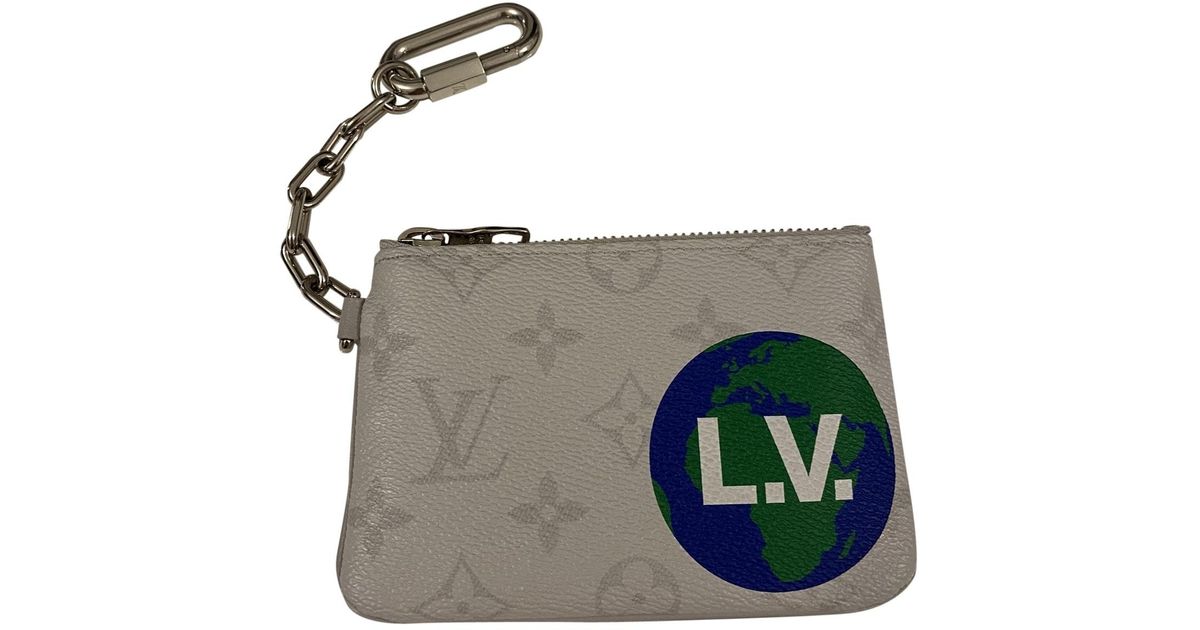 Louis Vuitton Key Pouch Cloth Small Bag in Grey (Gray) for Men - Lyst