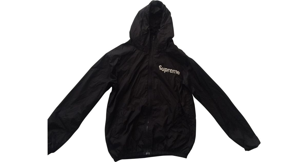 black supreme coat