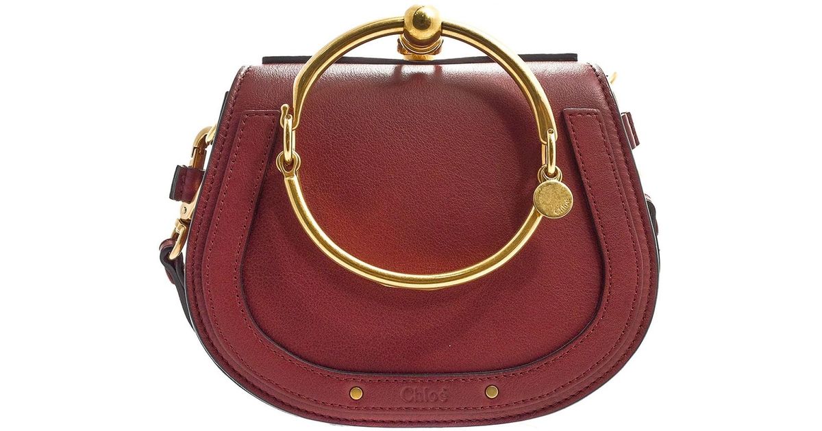 chloe nile burgundy