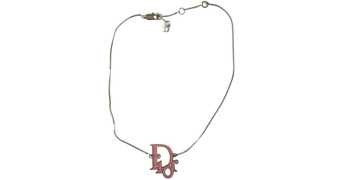 dior clover necklace