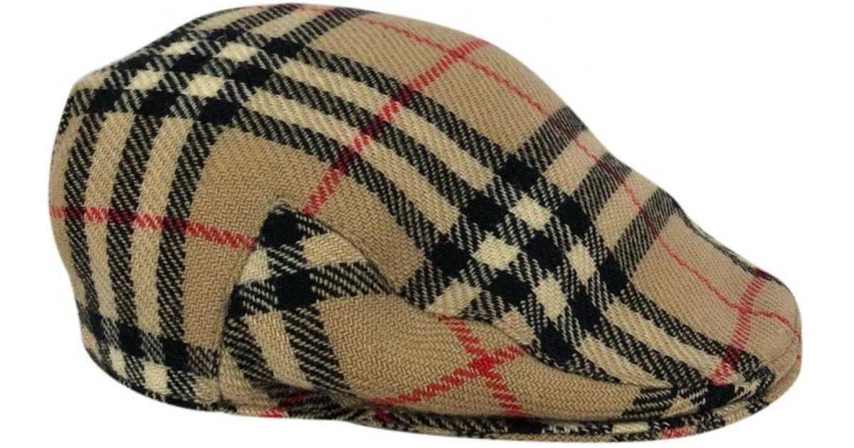 Burberry Vintage Beige Wool Hats \u0026 Pull 