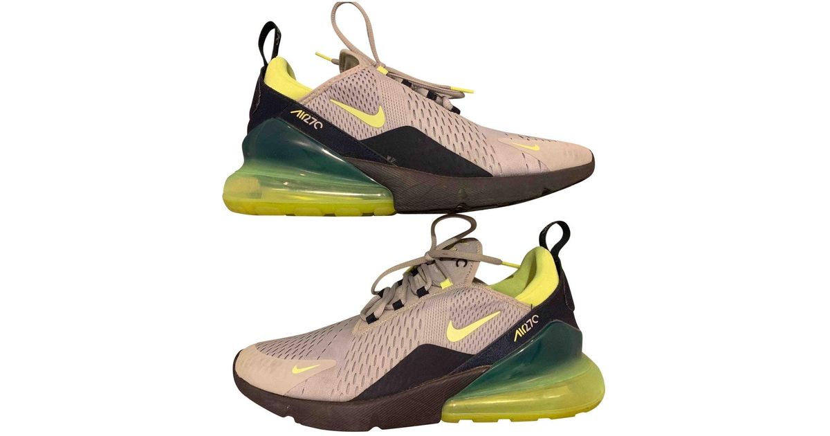 Nike Air Max 270 Cloth Low Trainers in Beige (Natural) for Men - Lyst