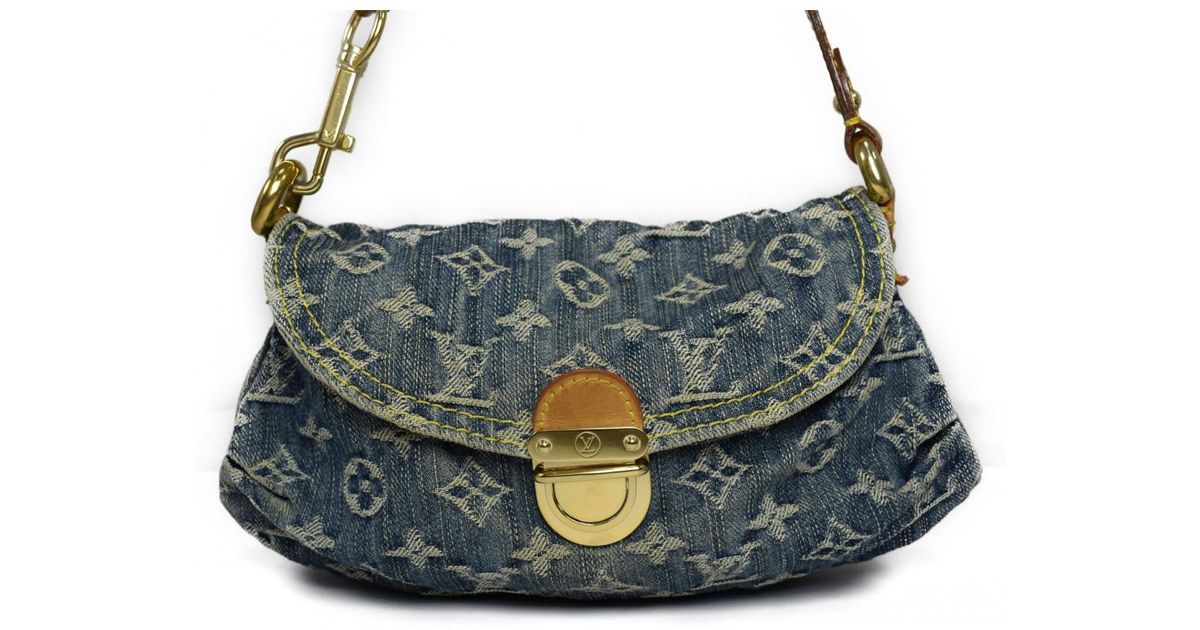 blue denim louis vuitton handbag