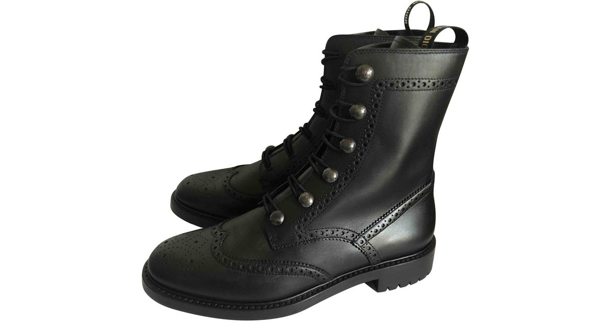 dior black boots