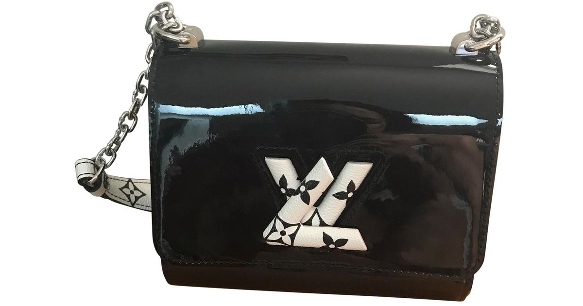 Louis Vuitton Pre-owned Twist Black Patent Leather Handbags - Lyst