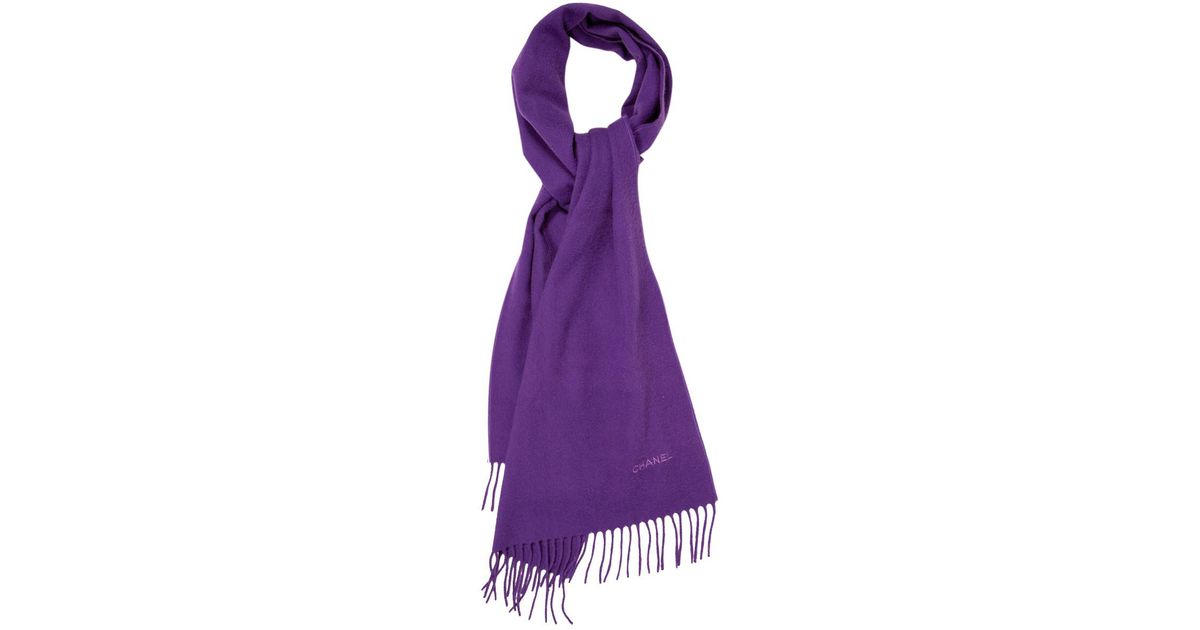 purple cashmere scarf