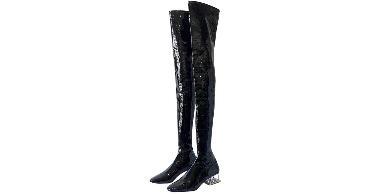 dior patent boots