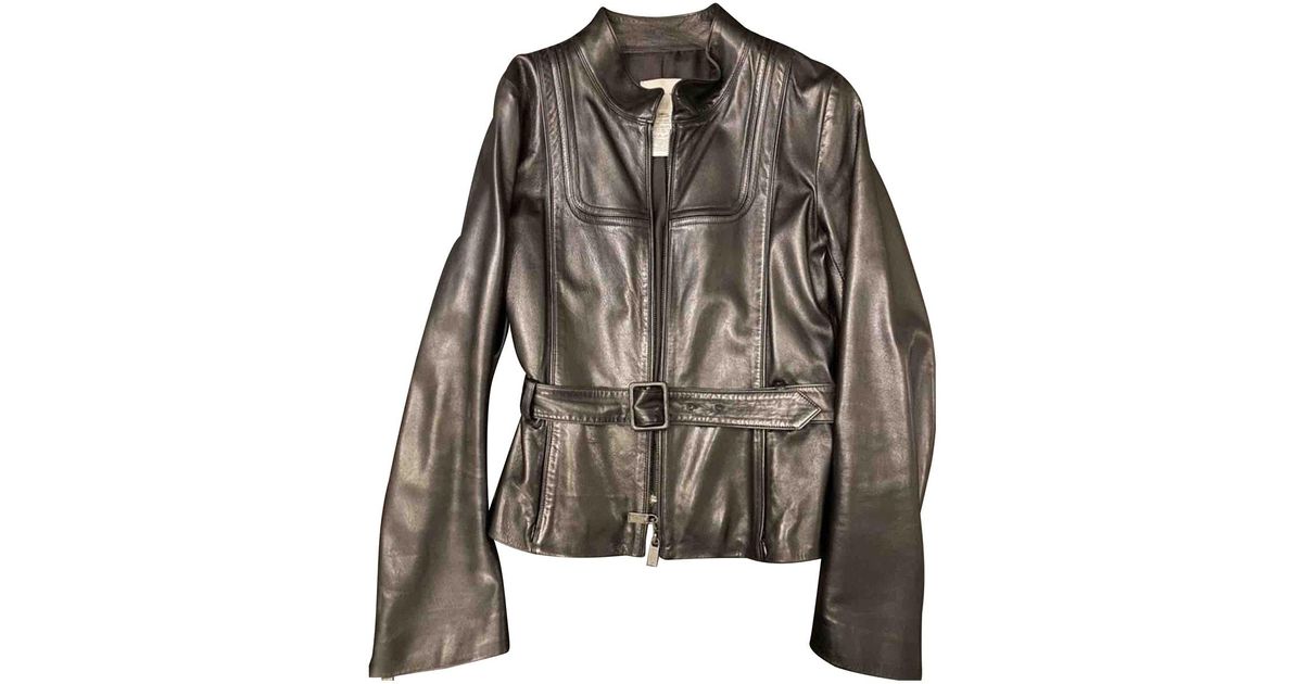 Céline Leather Jacket in Black - Lyst