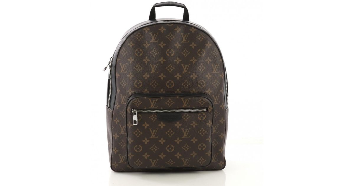 Louis Vuitton Pre-owned Josh Backpack Brown Cloth Bags in Brown for Men - Lyst