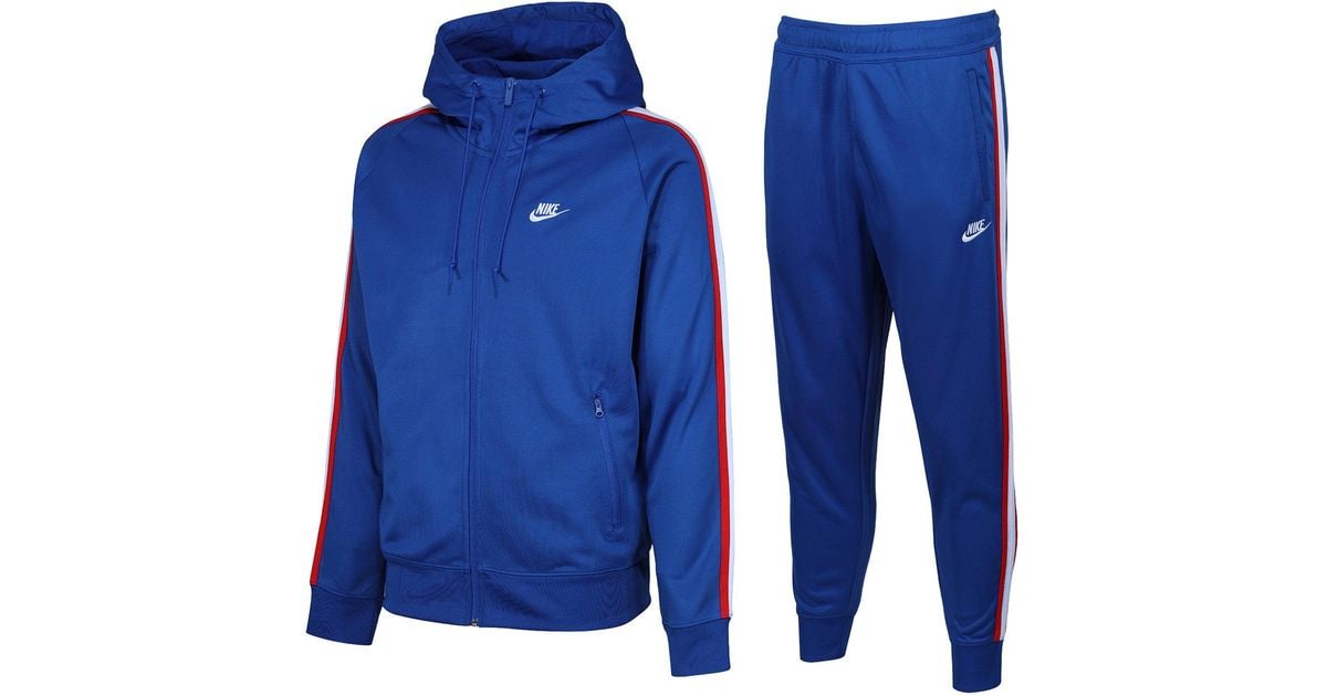 Nike Tribute Full Zip Polyester Tracksuit in Blue for Men Lyst UK
