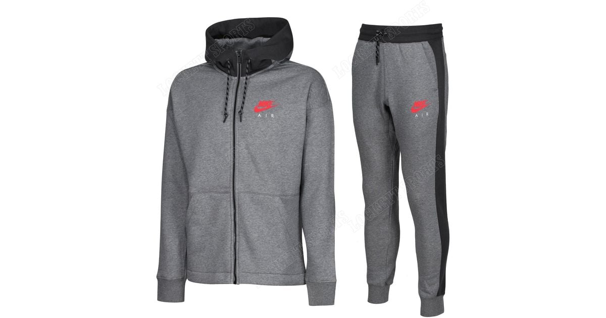 Nike Air Fleece Nsw Tracksuit in Grey for Men | Lyst UK