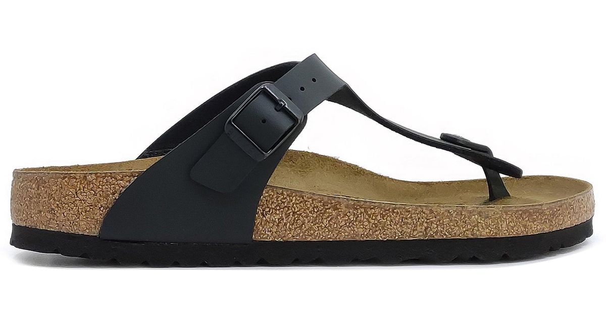 Birkenstock Flip Flops Gizeh Black Black for Men Lyst