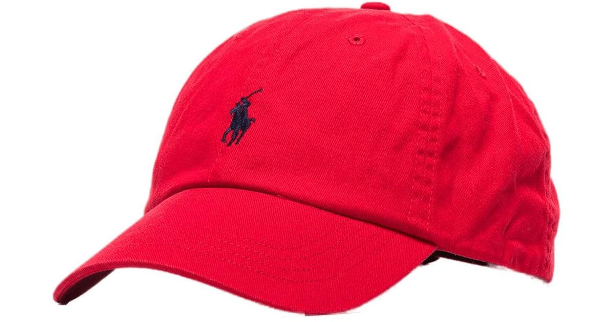 Polo Ralph Lauren Red Hat for Men Lyst UK