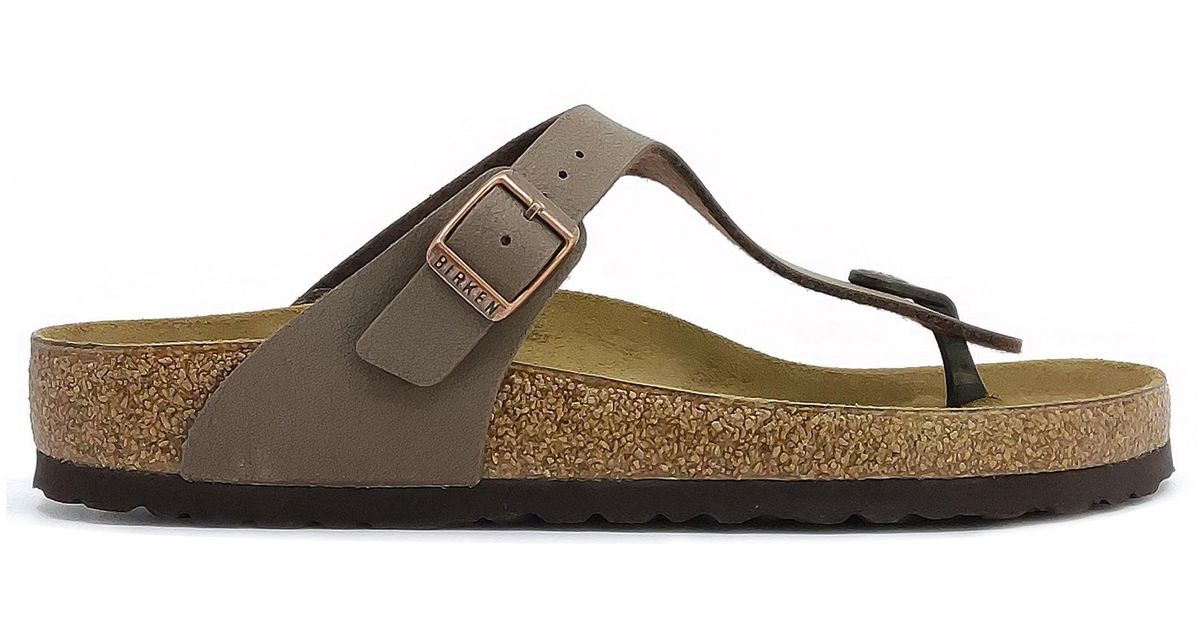 Birkenstock Suede Flip Flops Gizeh Mocca for Men Lyst UK