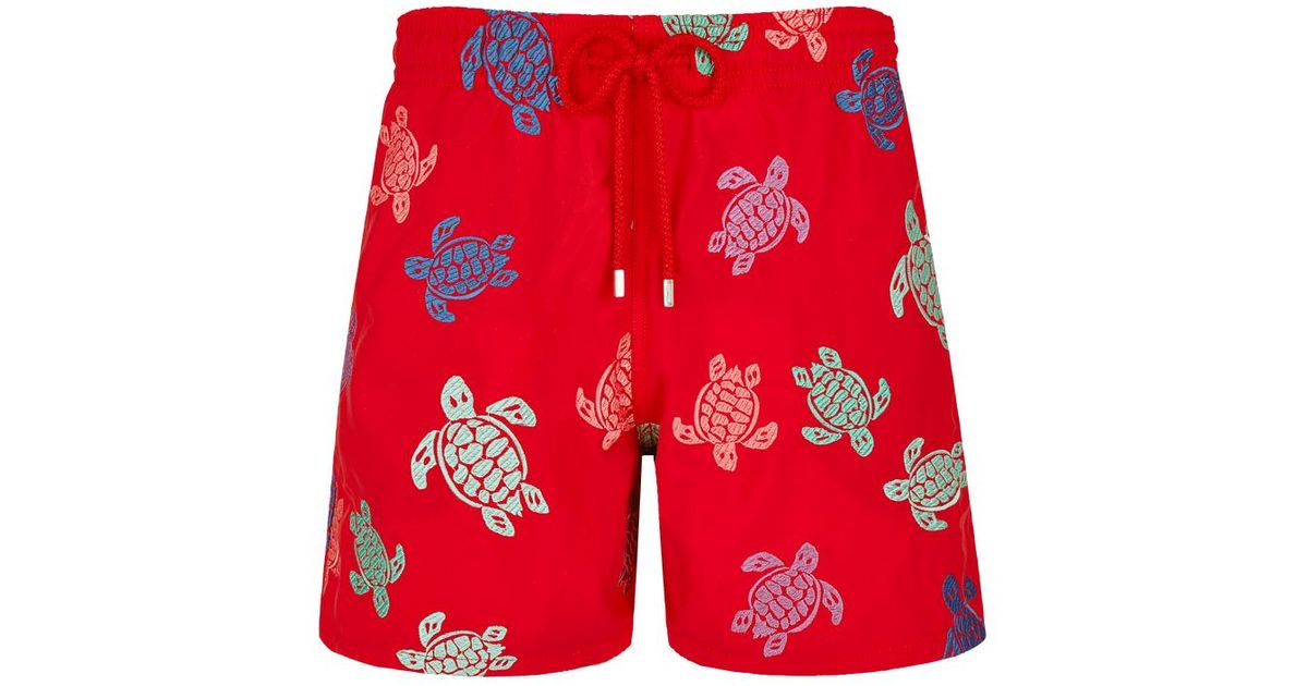 Vilebrequin Swim Shorts Embroidered Tortue Multicolore for Men Lyst