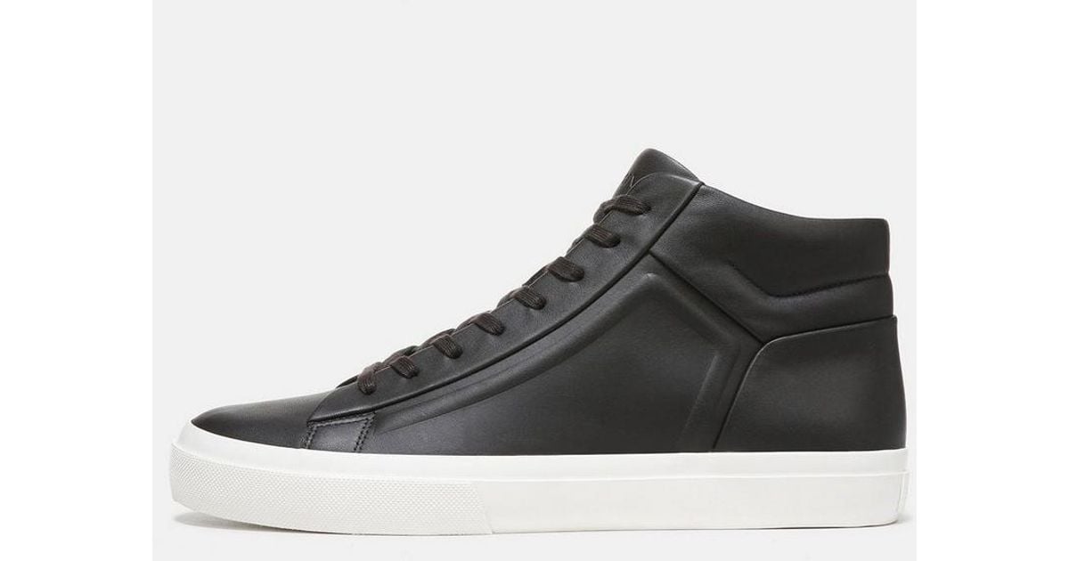 Vince black best sale high top sneakers