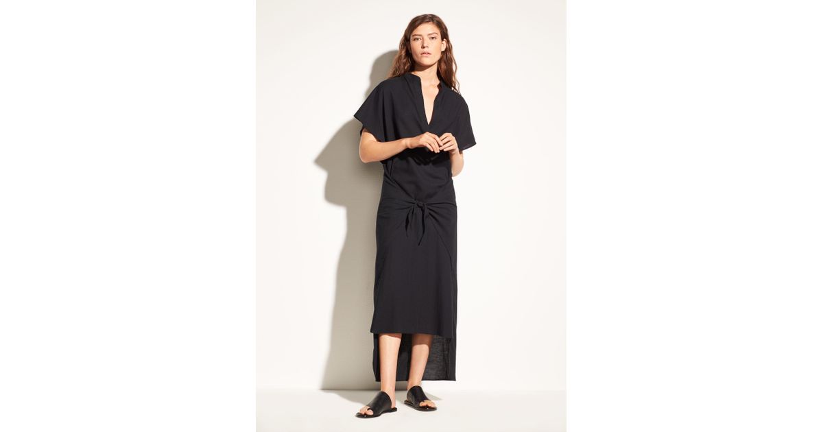 vince wrap front dress
