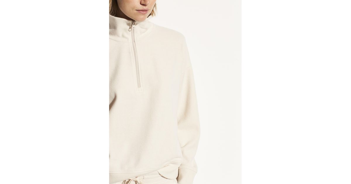 vince cozy half zip pullover