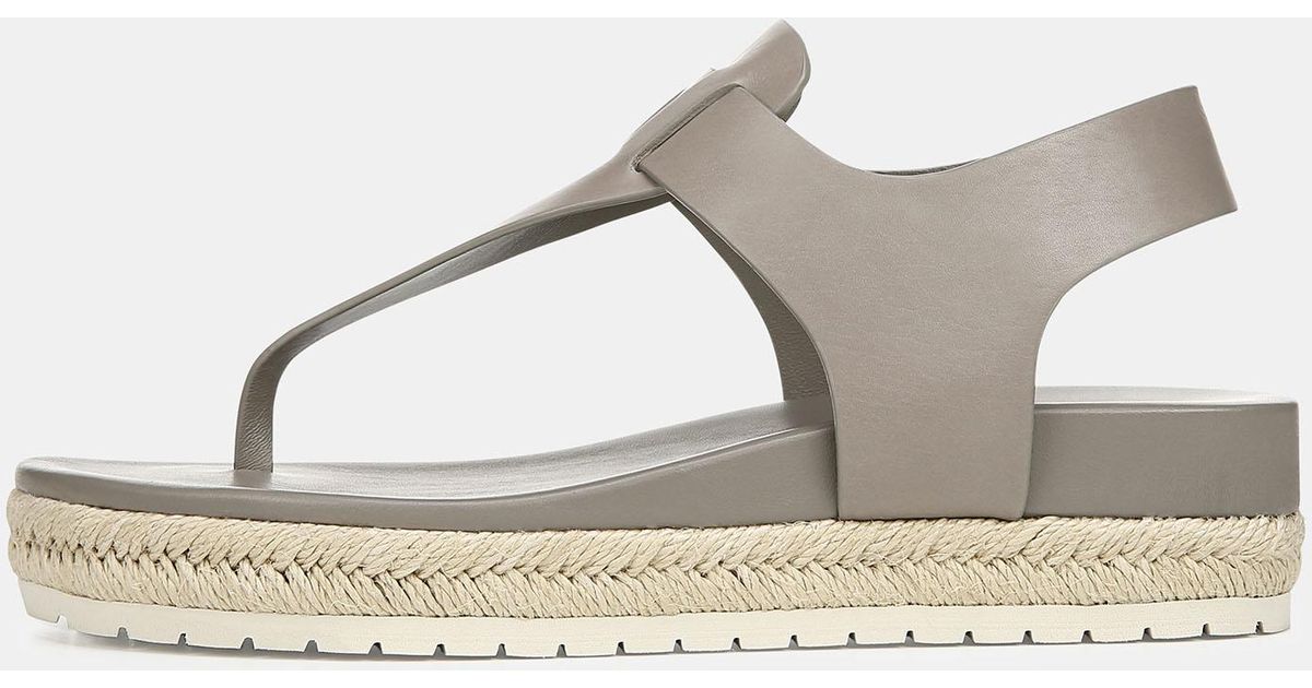 Vince Flint Flatform Thong Sandals in White Lyst UK