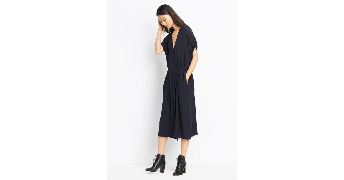 silk kimono wrap dress