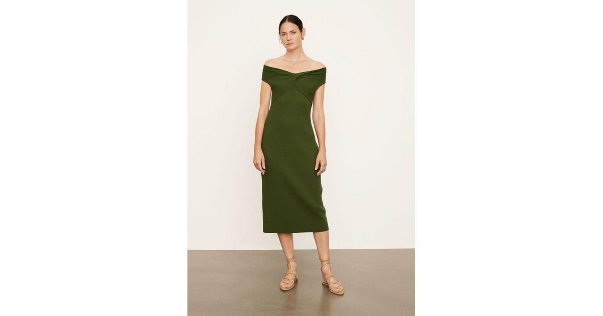 Vince pleated clearance twist front dress