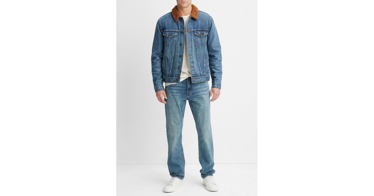 Levi's mens sherpa trucker jacket indigo sheep deals