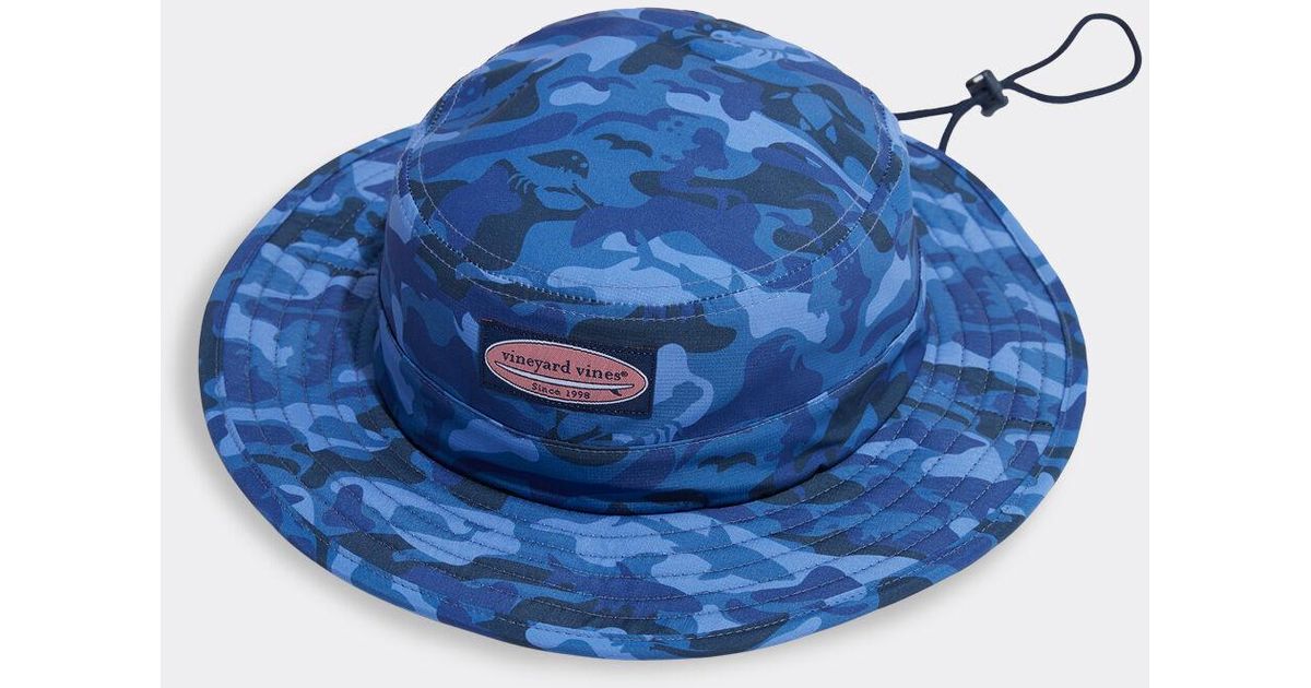 Vineyard Vines Camo Performance Bucket Hat in Blue for Men Lyst