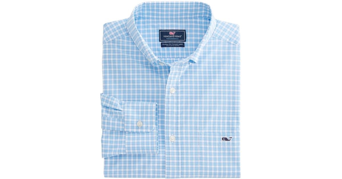 Vineyard Vines Big & Tall Classic Bermuda Check Onthego Performance Tucker in Blue Lyst