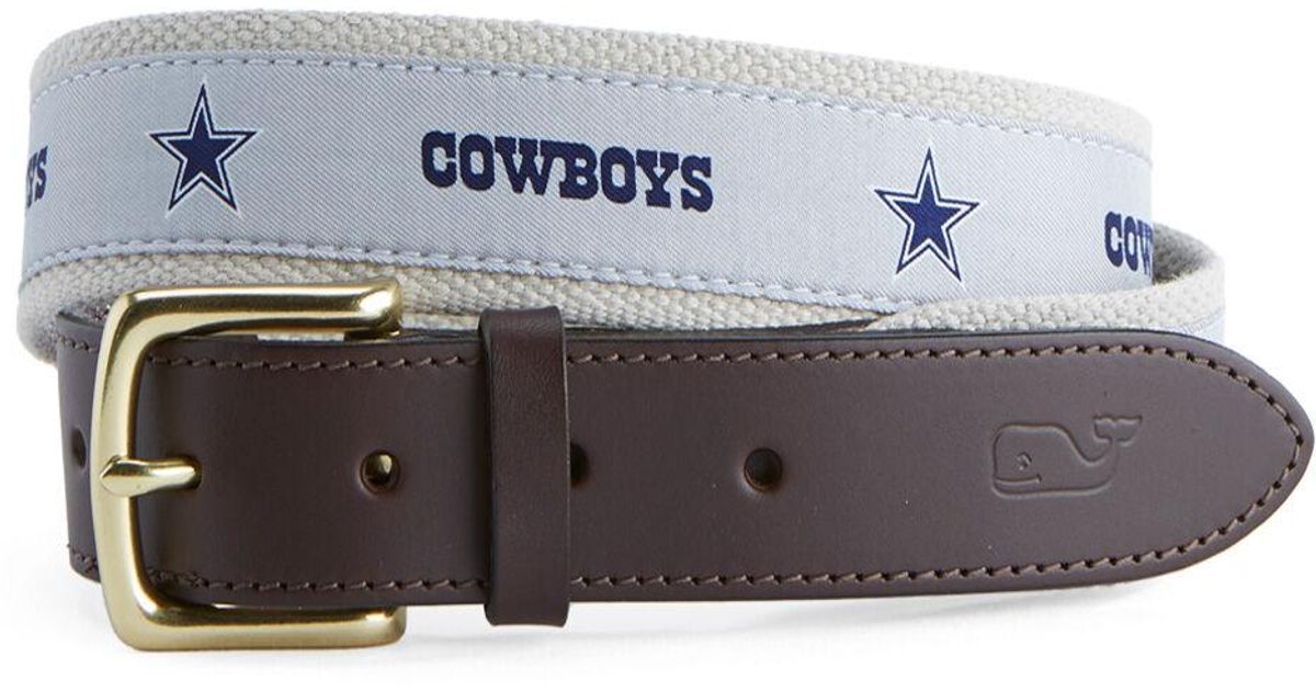 Vineyard Vines Dallas Cowboys Nfl Canvas Belt in Gray for Men Lyst