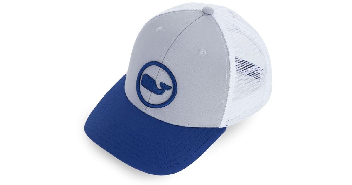 whale dot performance trucker hat