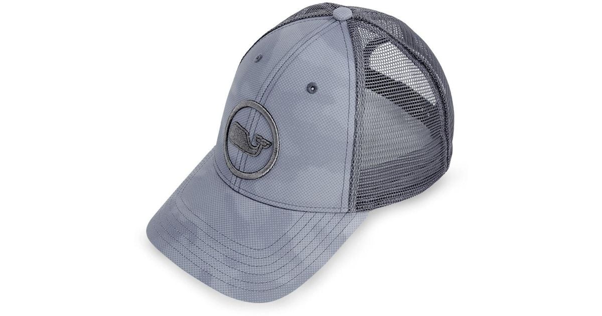 whale dot performance trucker hat