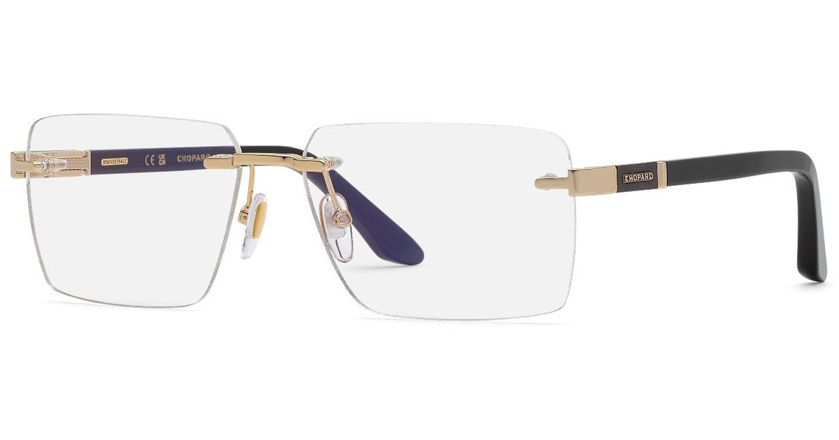 Chopard Vchm07 300 Optical Frames Metal Squared in Black for Men | Lyst UK