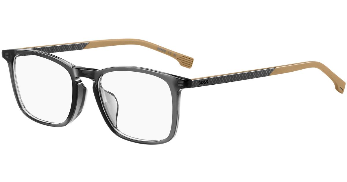 BOSS Boss 1716/F Kb7 Optical Frames Acetate Squared Normal in Black for ...