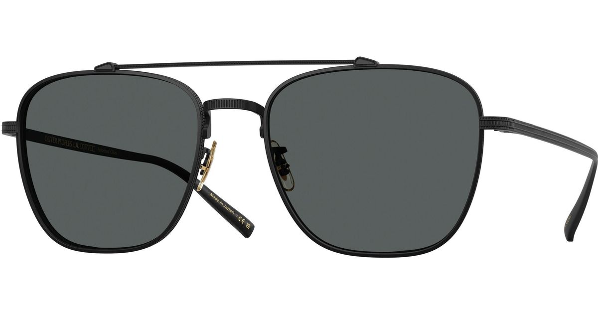 Shellavison Oliver Peoples Ov1349St Avison 5017P2 Sunglasses Titanium Pilot ...