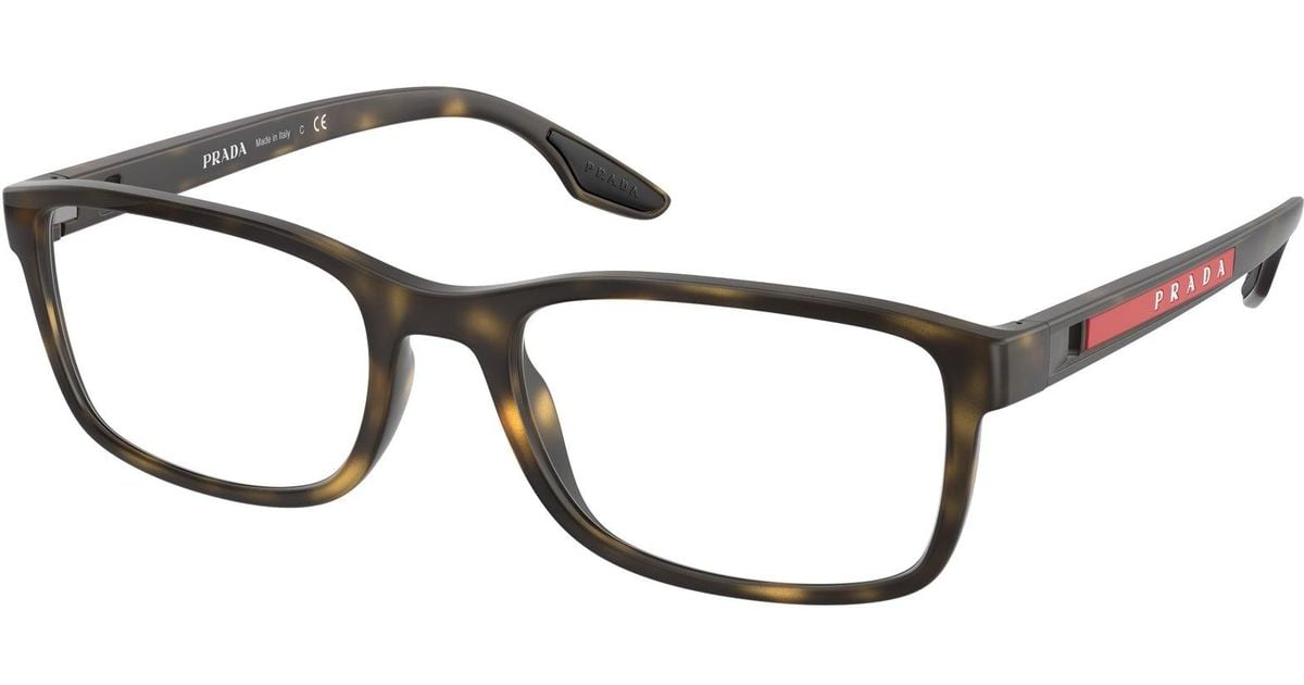 Paradas Linea Rosa Prada Linea Rossa Ps 09Ov 5811O1 Optical Frames Plastic Squared in ...