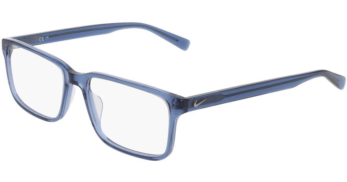 Nike 1001 425 Optical Frames Acetate Squared Normal in Black | Lyst UK