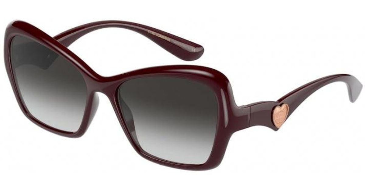 Dolce & Gabbana Dg6153 32858G Sunglasses Plastic Cat Eye Nuanced in ...