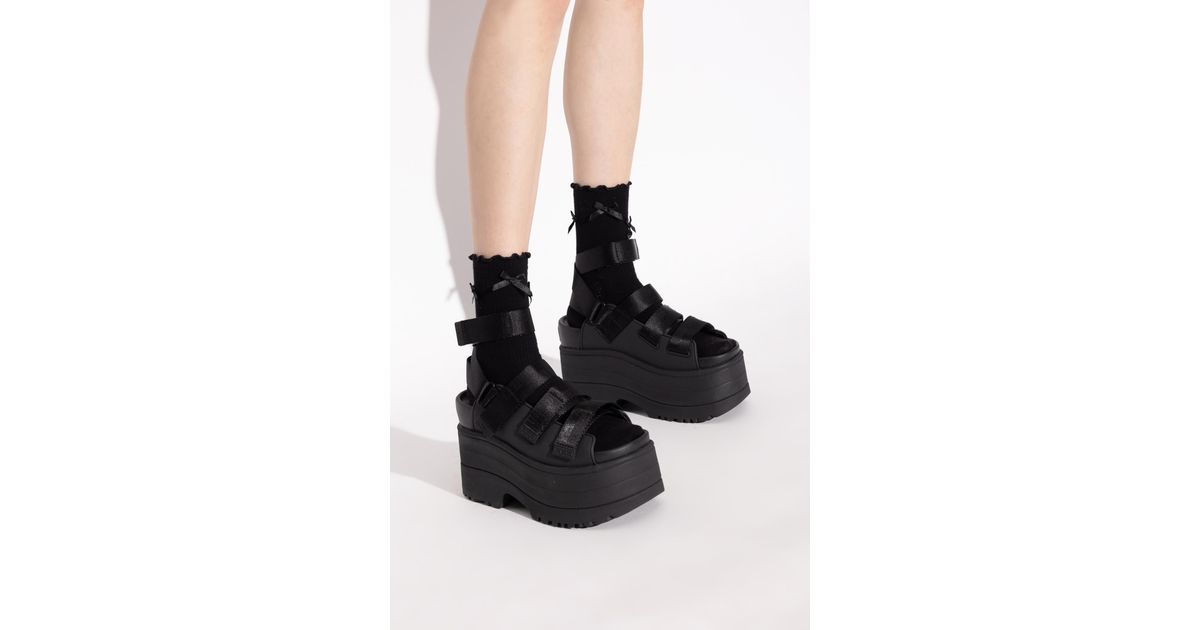 UGG Platform Sandals Goldenrise in Black | Lyst