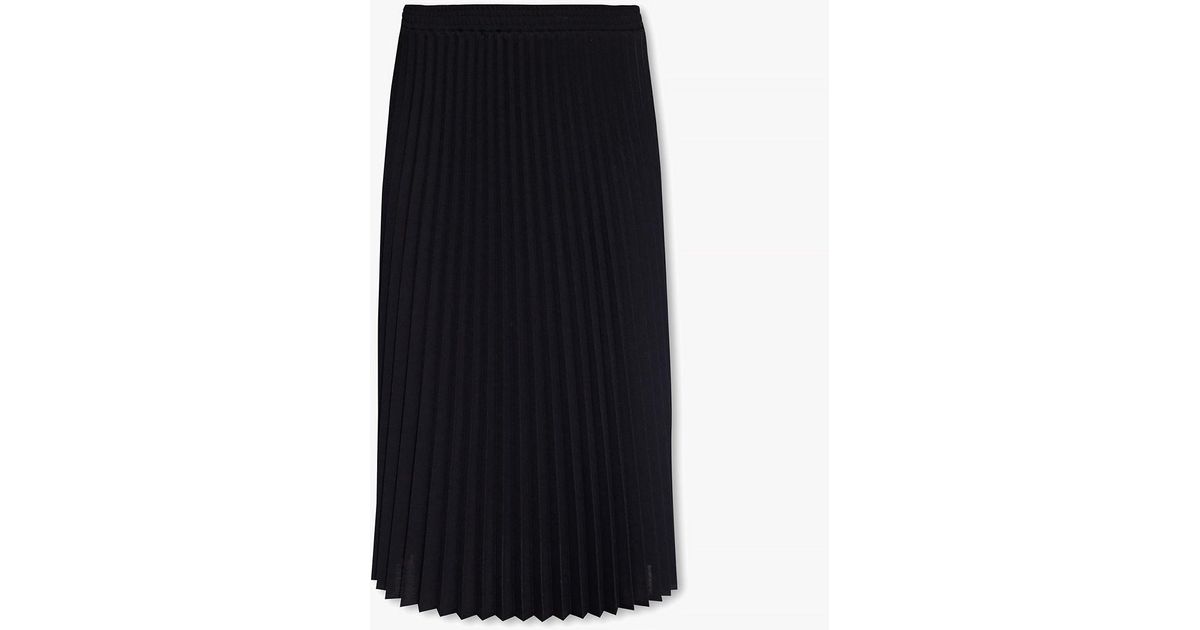 Vetements Black Pleated Skirt Lyst