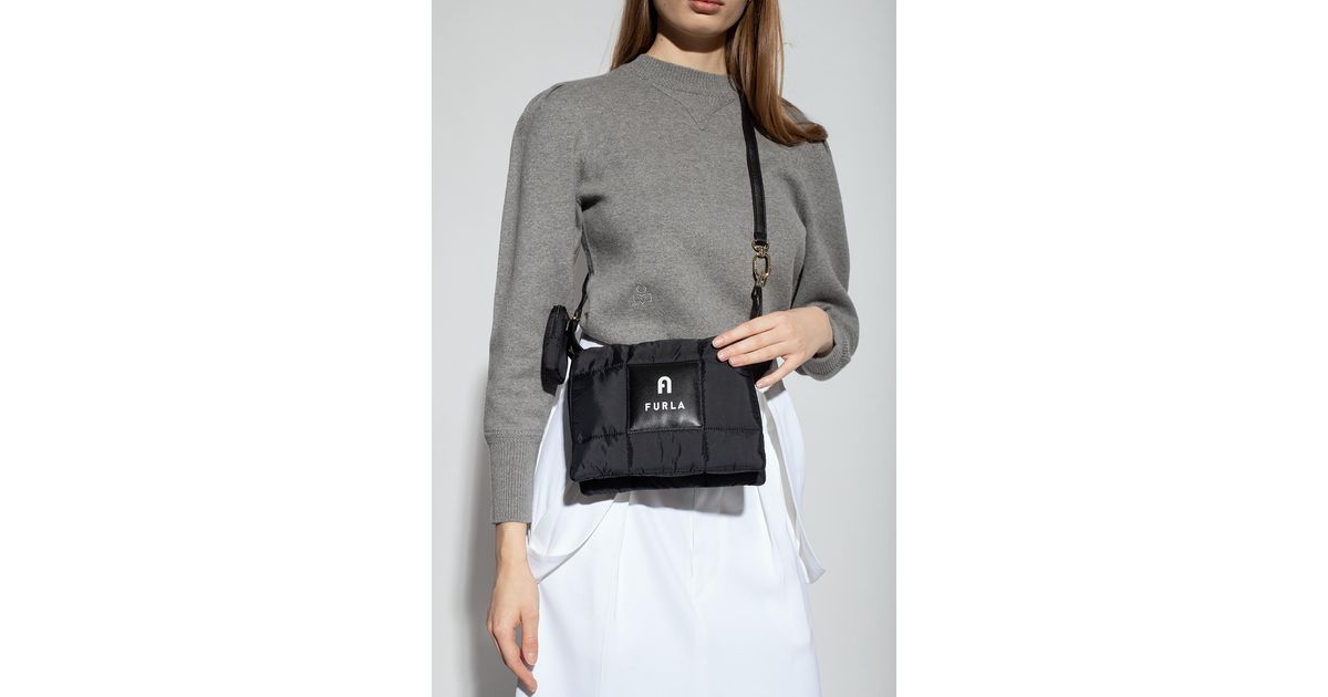 Furla 'piuma Small' Shoulder Bag in Black | Lyst
